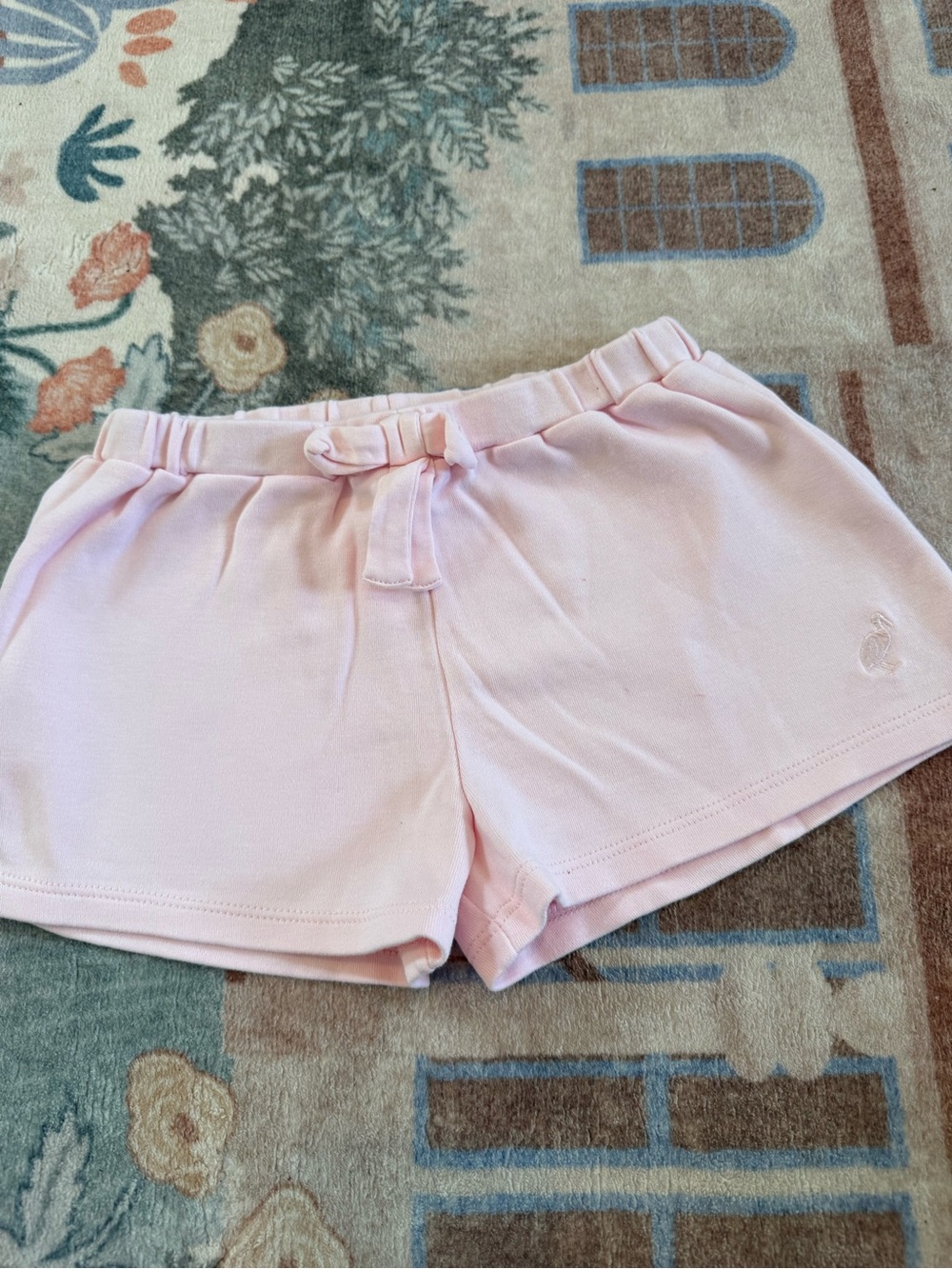The Beaufort Bonnet Company Light Pink Athletic Knit Shorts with Bow